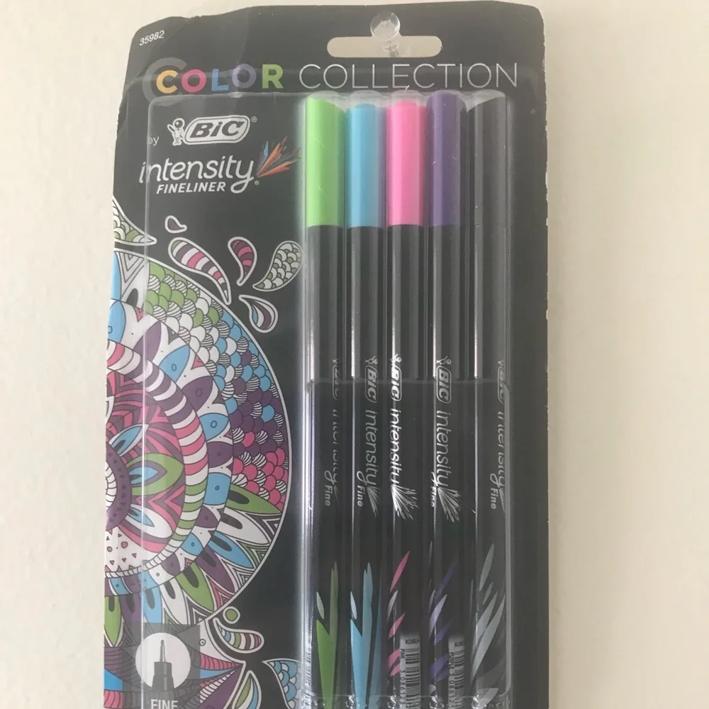 Bic Intensity Fineliner 0.4mm Color Collection 5ct
